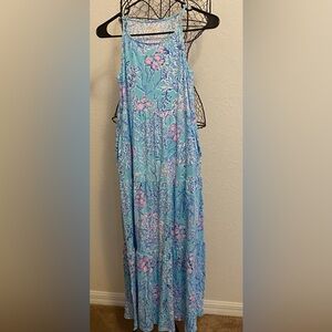 Lilly Pulitzer Blue and Pink Patterned Dress